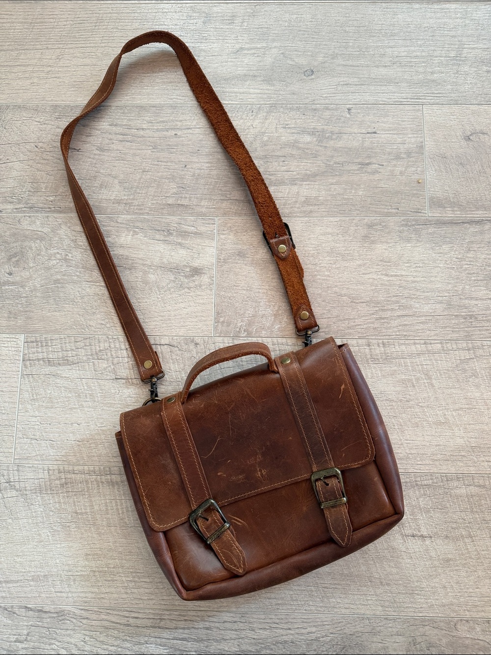 Genuine Leather Mini Lawyer Bag
